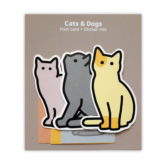 Cats post card set
