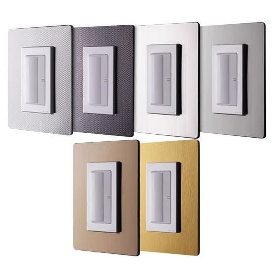 Peel and Stick Stainless Light Switch Cover Plate