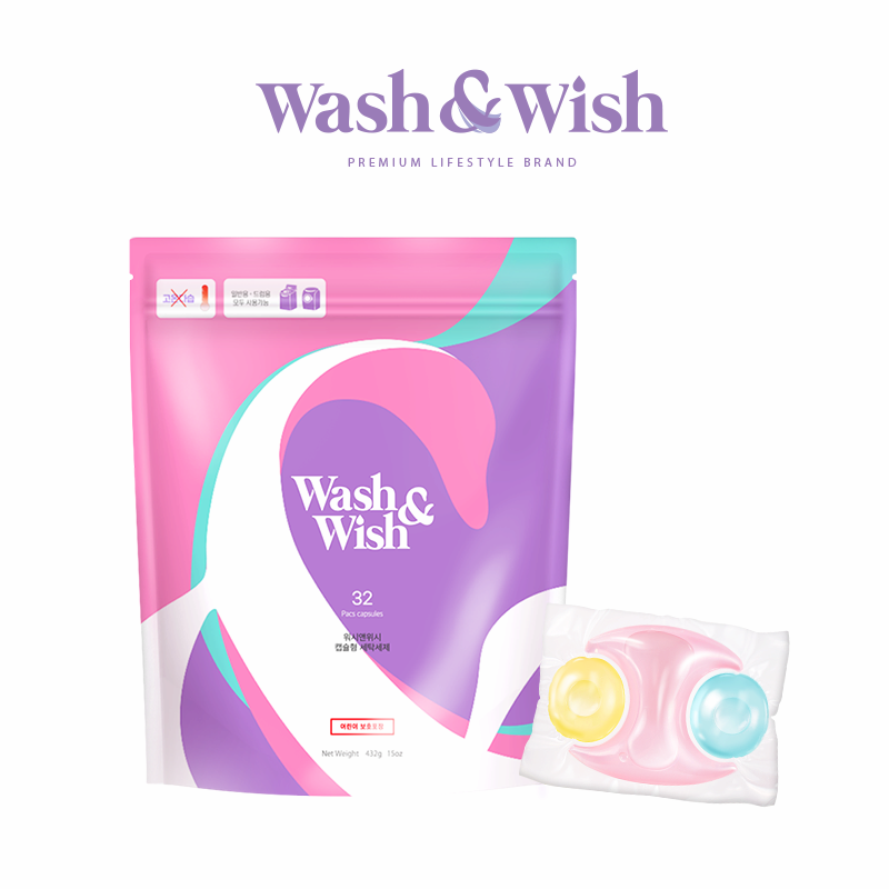 Wash_Wish Capsule Detergent 32pods in pouch