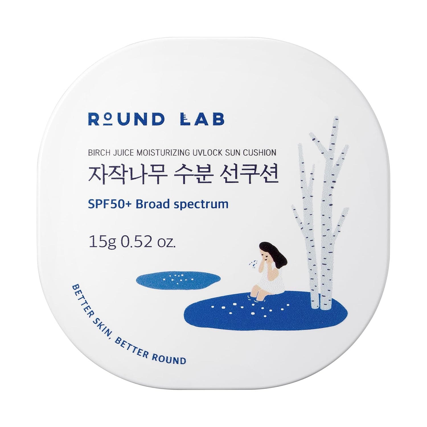 Round Lab Birch Juice Moisturizing UV Lock Sun Cushion