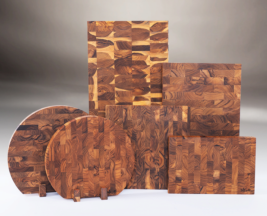 Hygienic teak end_grain cutting board