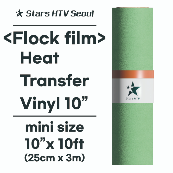 Heat Transfer Vinyl 10__ Flock Film _ small size HTV _ 21colors _ velvet _ suede _ made in Korea _