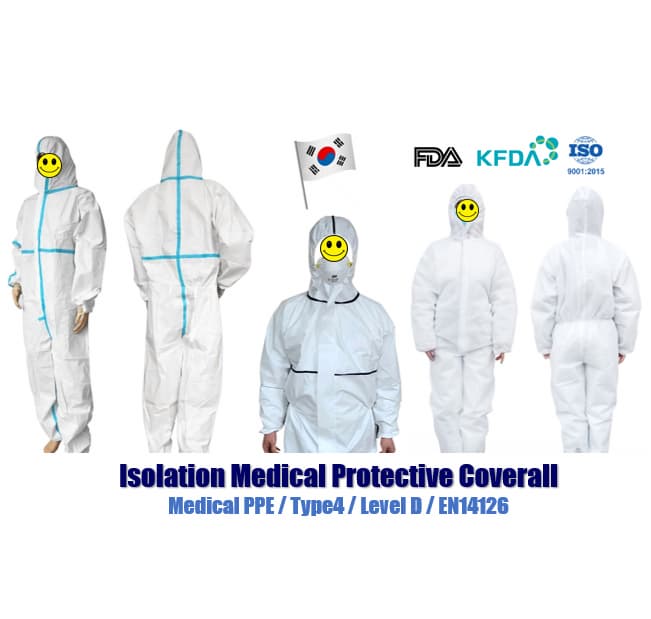 Korea Isolation Protective Coverall _Medical PPE Gown_