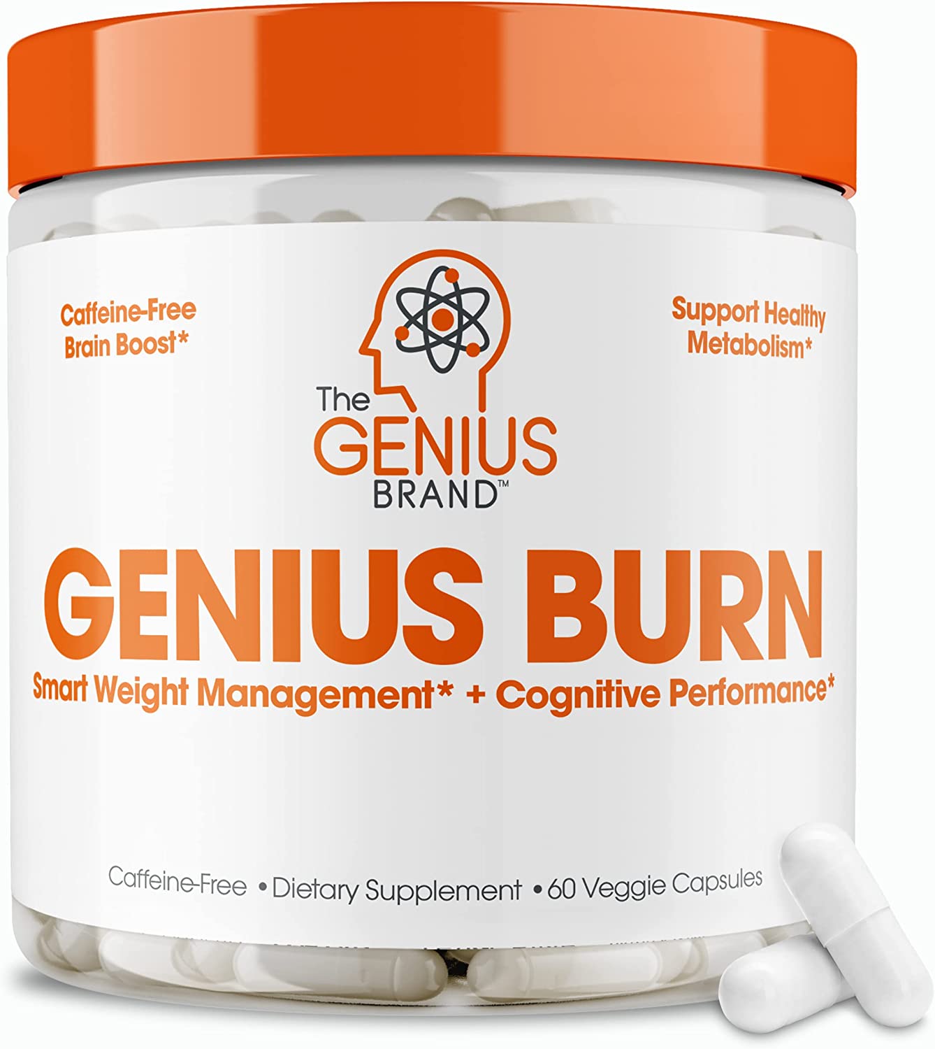 Genius Thermogenic Fat Burner 60 Diet Veggie Pills _ Weight Loss