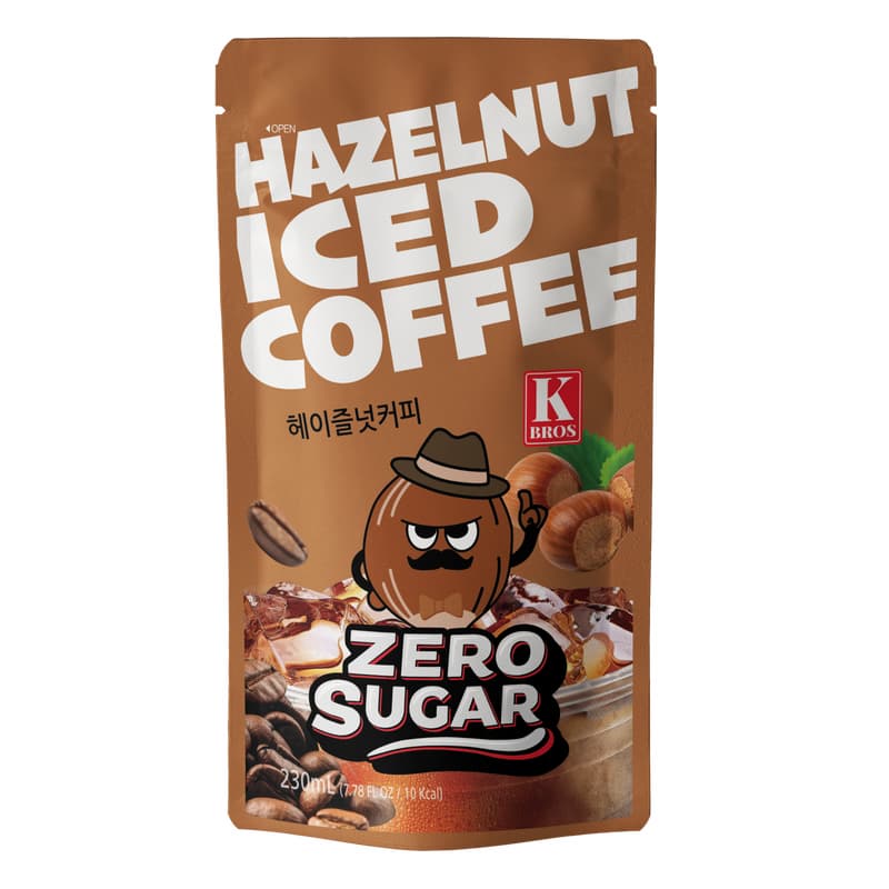 KBROS Hazelnut Iced Coffee Zero Sugar