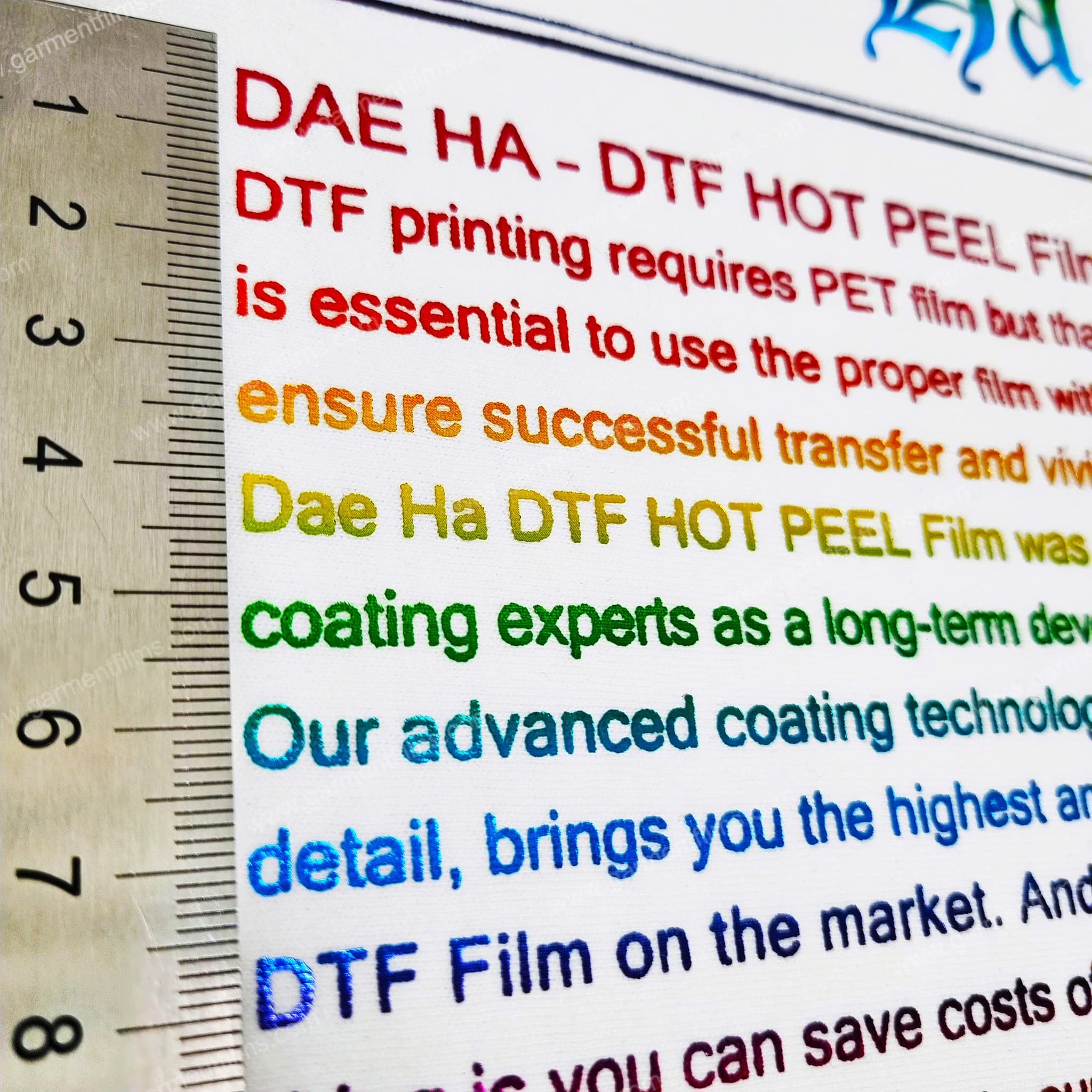 Foil DTF for Garment and T_Shirt Consistent Quality Recycled Blended Polyester Film Metallic Effect