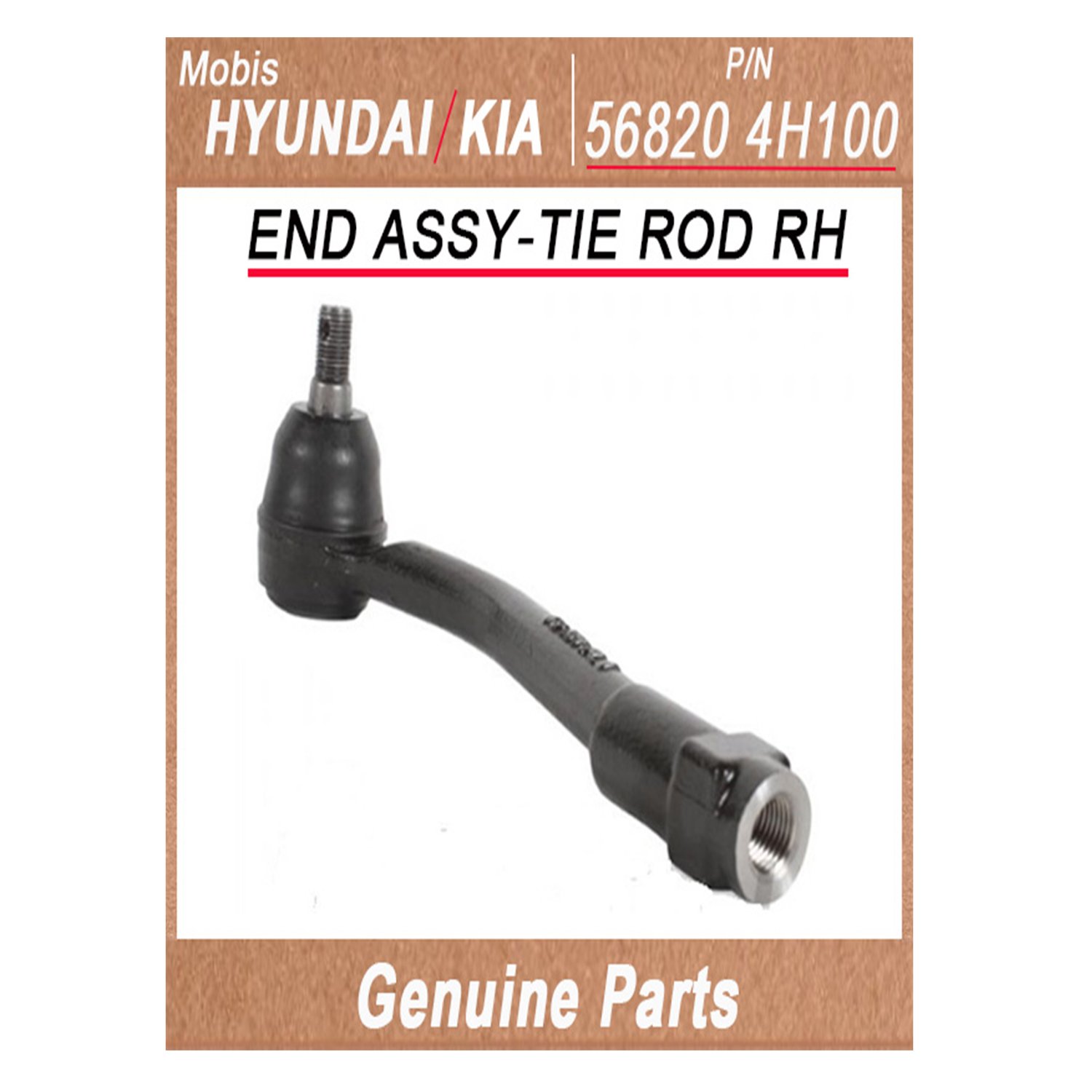 568204H100 _ END ASSY_TIE ROD RH _ Genuine Korean Automotive Spare Parts _ Hyundai Kia _Mobis_