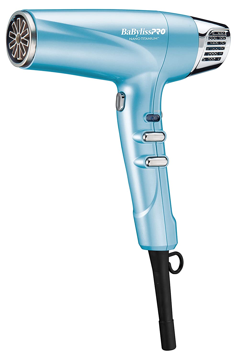 BaBylissPRO Professional Nano Titanium Hair Dryer with Ionic Technology Dries Hair Faster with Les