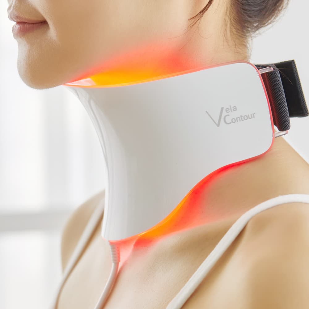 Vela Contour LED Neck Care Wrinkle Reduction Tightening Lifting Light Therapy Beauty Device
