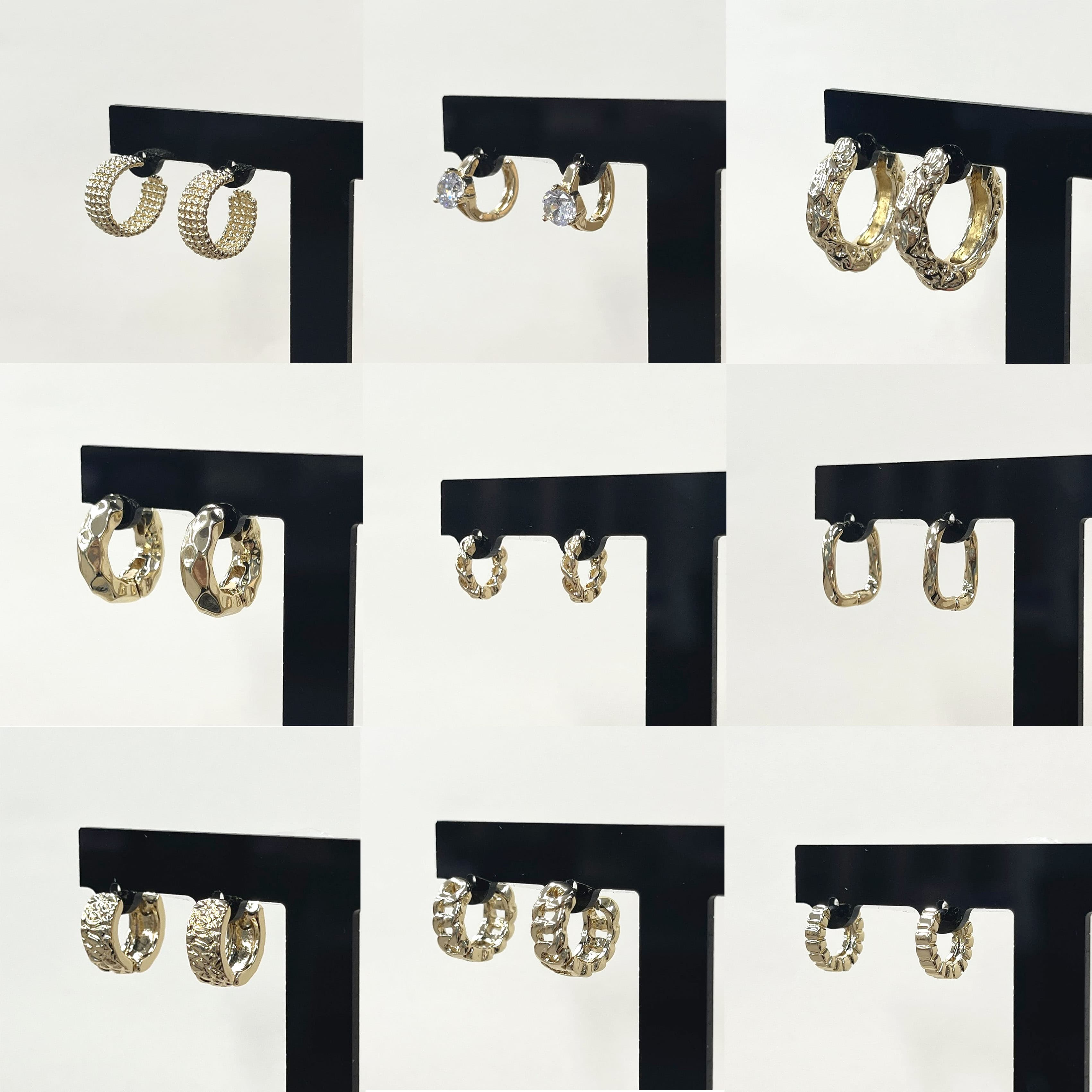 Brass Earrings_ Imitation Earrings_ CZ Earrings