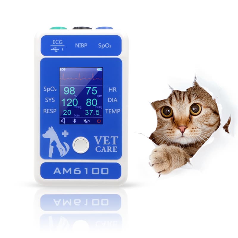 AM6100 bluetooth Vet patient monitor animal