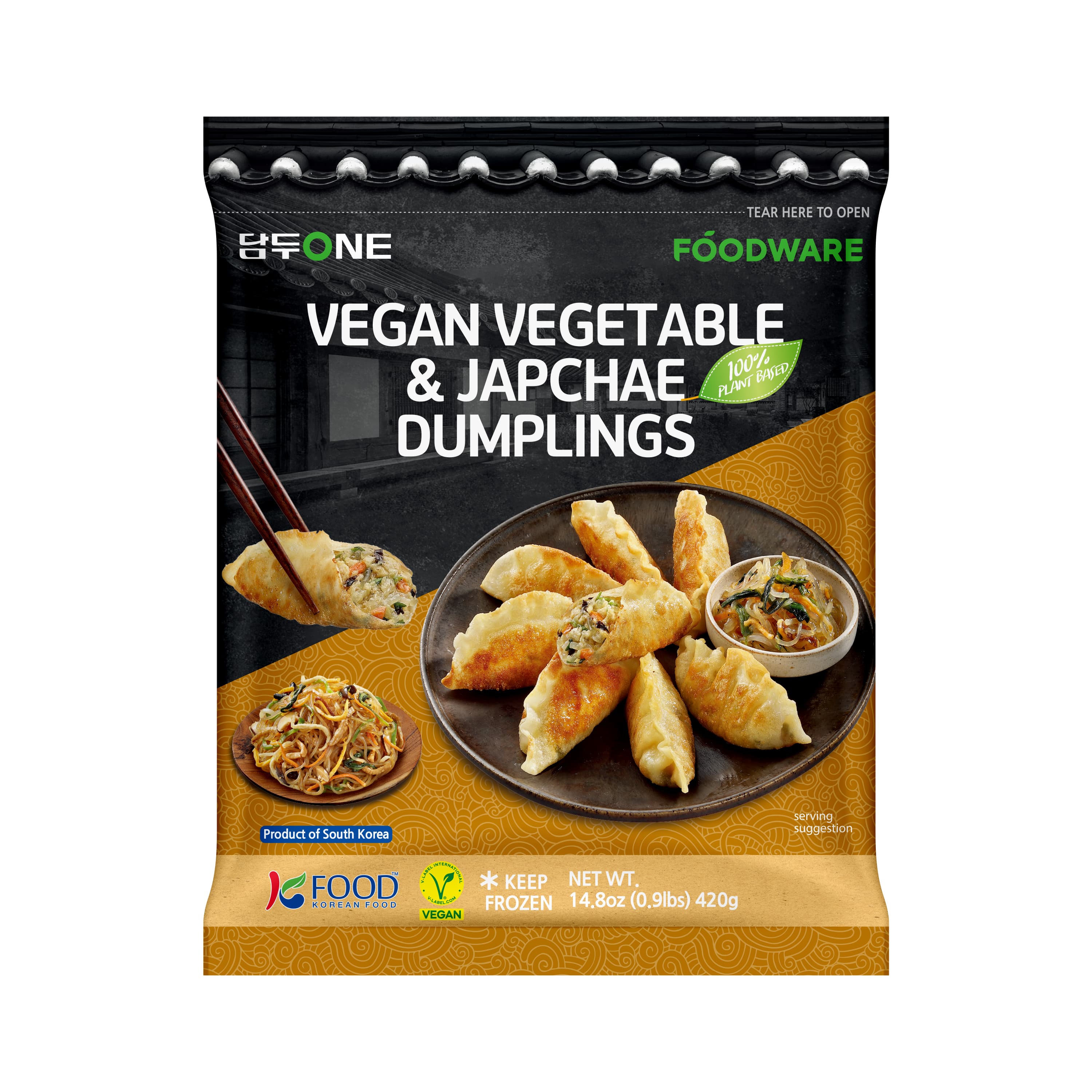 DamduOne Vegan Japchae Flavored Dumplings