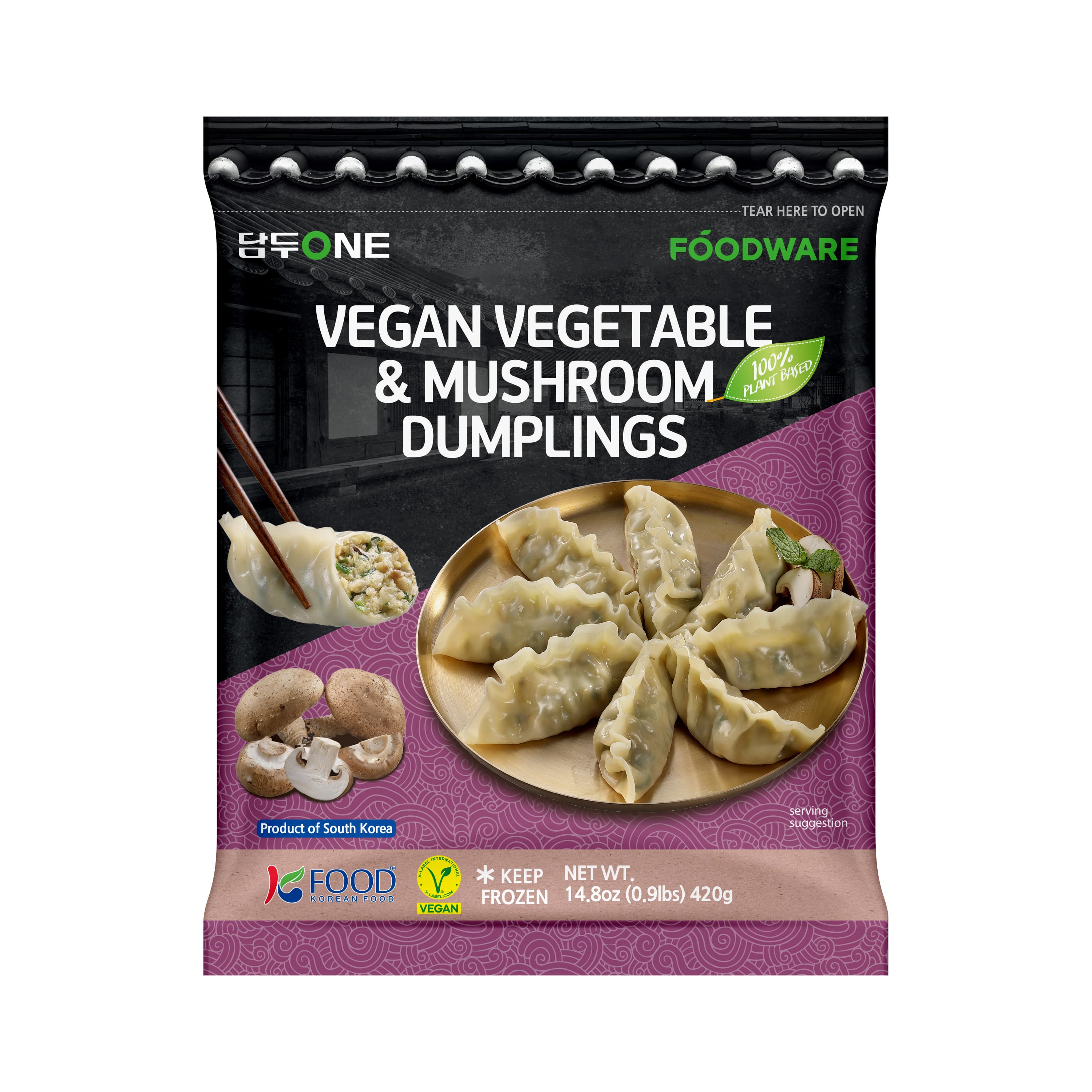 DamduOne Vegan Vegetable _ Mushroom Dumplings