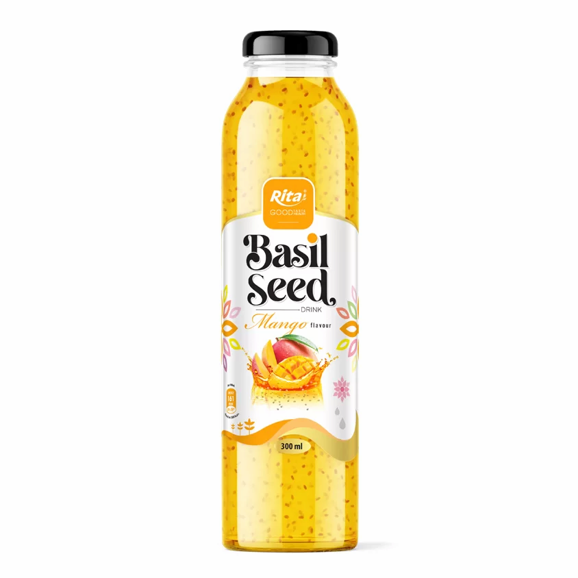 Make Basil Seed Drink With Mango Flavor Own Brand