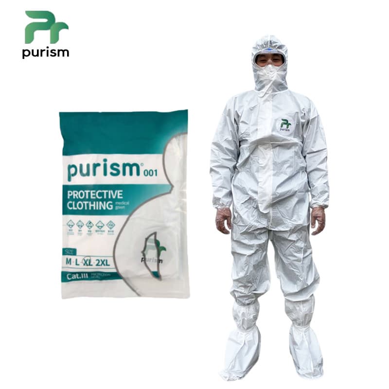 PURISM PROTECTIVE CLOTHING LEVEL C medical gown _Made in Korea_