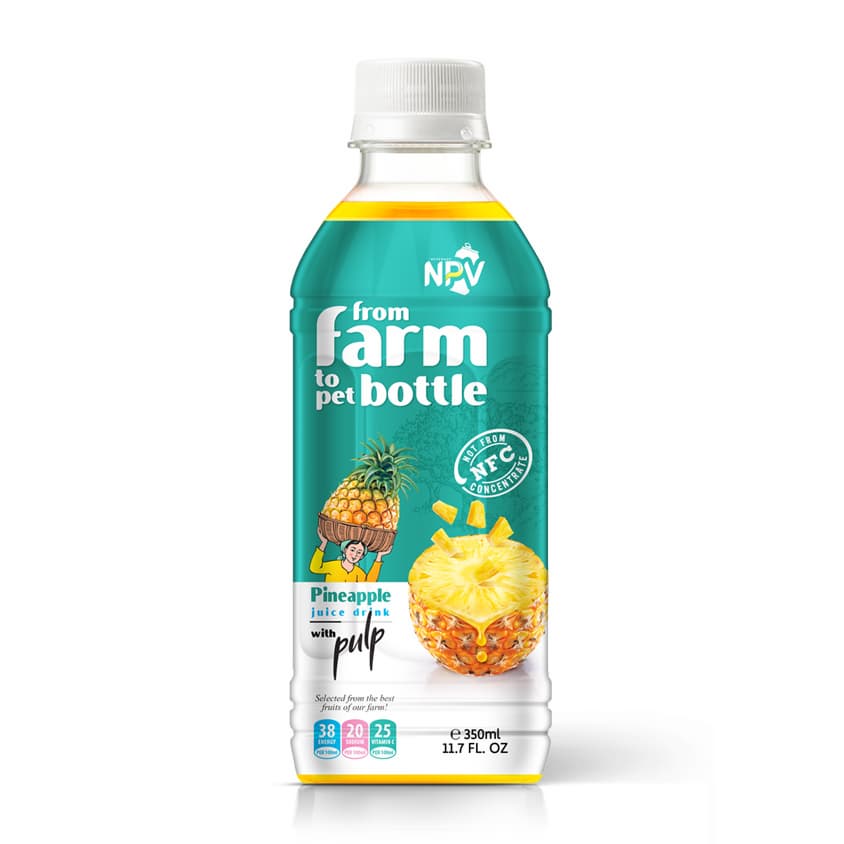 HOT TREND 2024  PRIVATE LABEL COMPANY PRICE PINEAPPLE JUICE DRINK 350ML PET BOTTLE