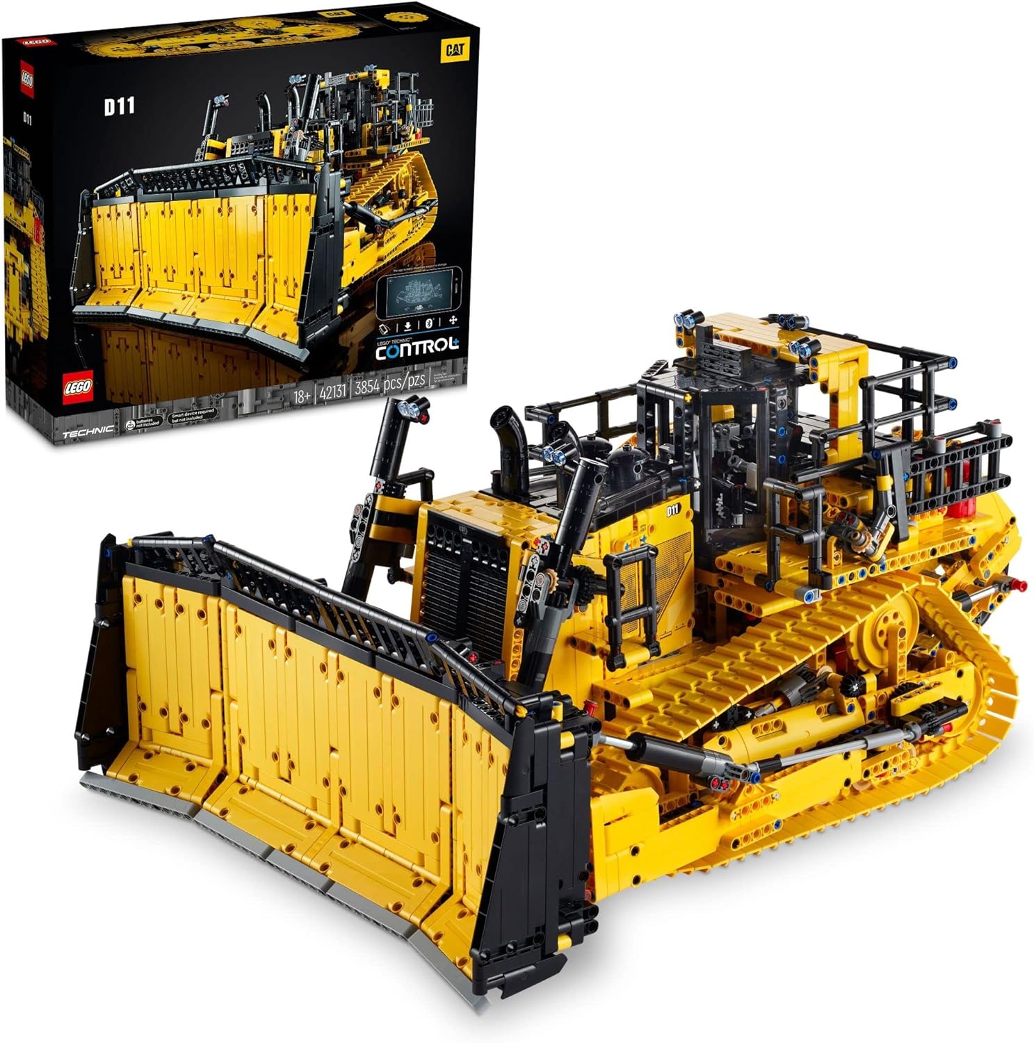 LEGO Technic 42131 App_Controlled Cat D11 Bulldozer Building Set for Adults _3_854 Pieces_