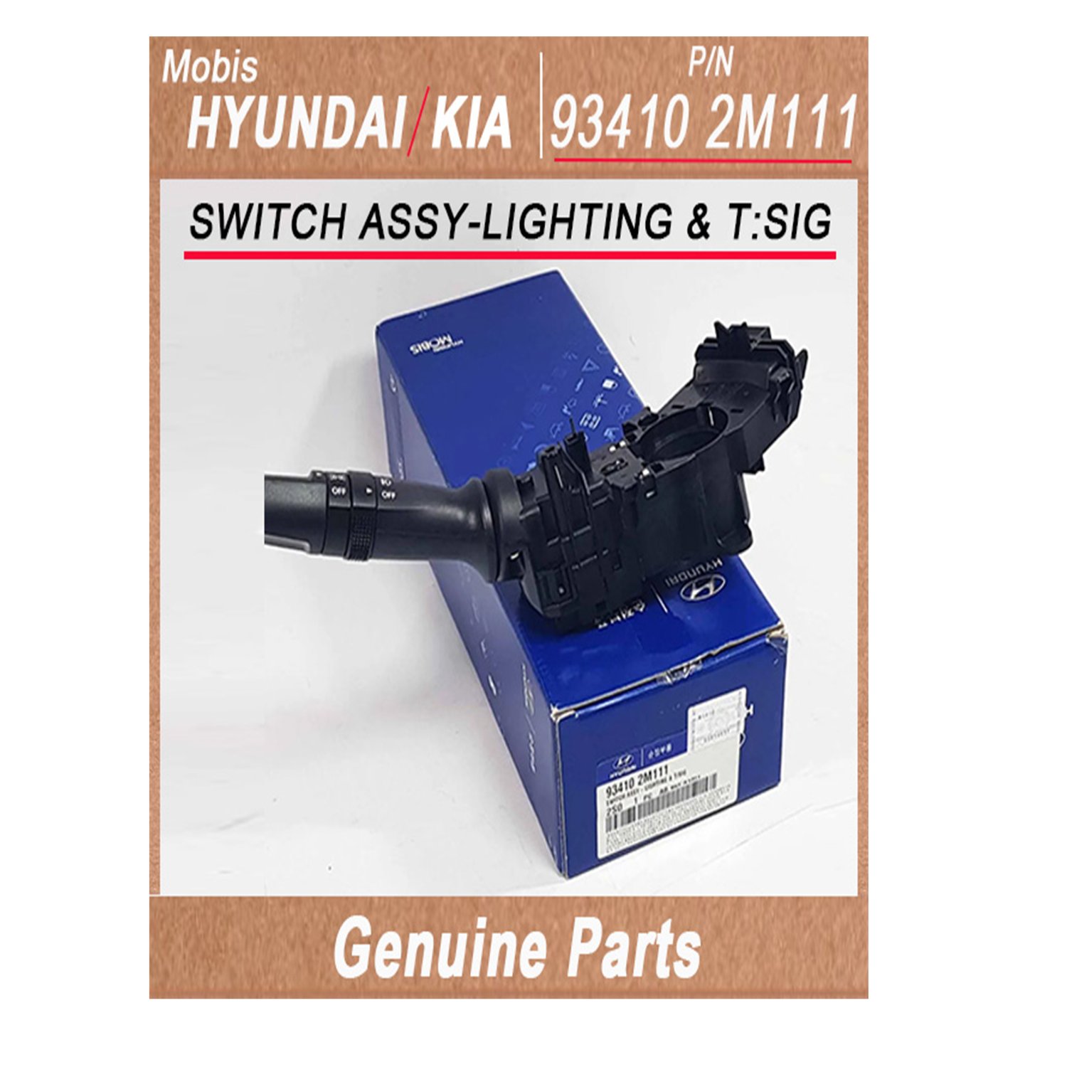 934102M111 _ SWITCH ASSY_LIGHTING _ T_SIG _ Genuine Korean Automotive Spare Parts _ Hyundai Kia _Mob