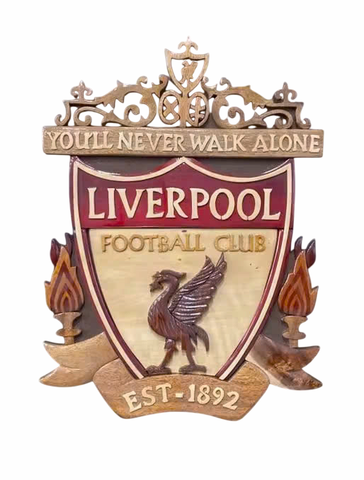 Wooden Plaques Football Club Logo for Wall Hanging Home Decorate Logo Customize Design from Vietnam