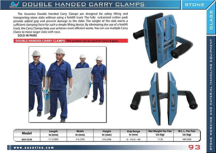 DOUBLE HAND CARRY CLAMPS