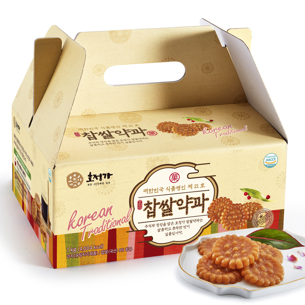 Hojeongga sticky Rice Deep_fried Honey Cookies 1kg_Yakgwa_