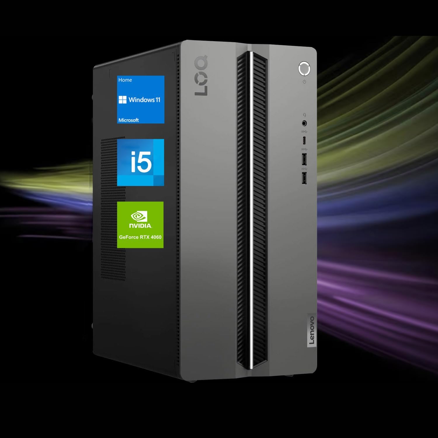 Lenovo Newest LOQ i5 RTX 4060 Gaming Tower Desktop_ i5_14400F_Beats Intel i7_13700H__ NVIDIA GeForce