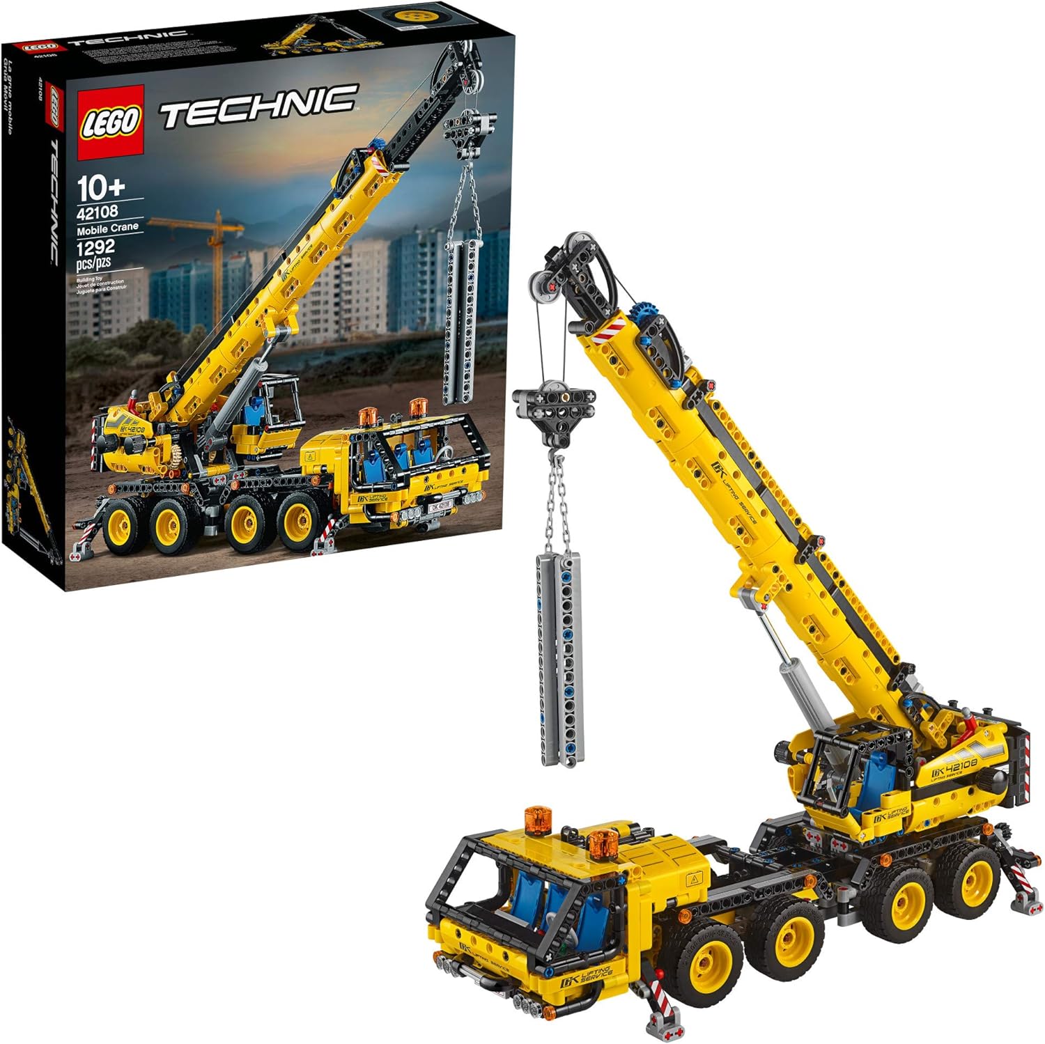LEGO Technic Mobile Crane 42108 Building Kit_ A Super Model Crane to Build for Any Fan of Construct