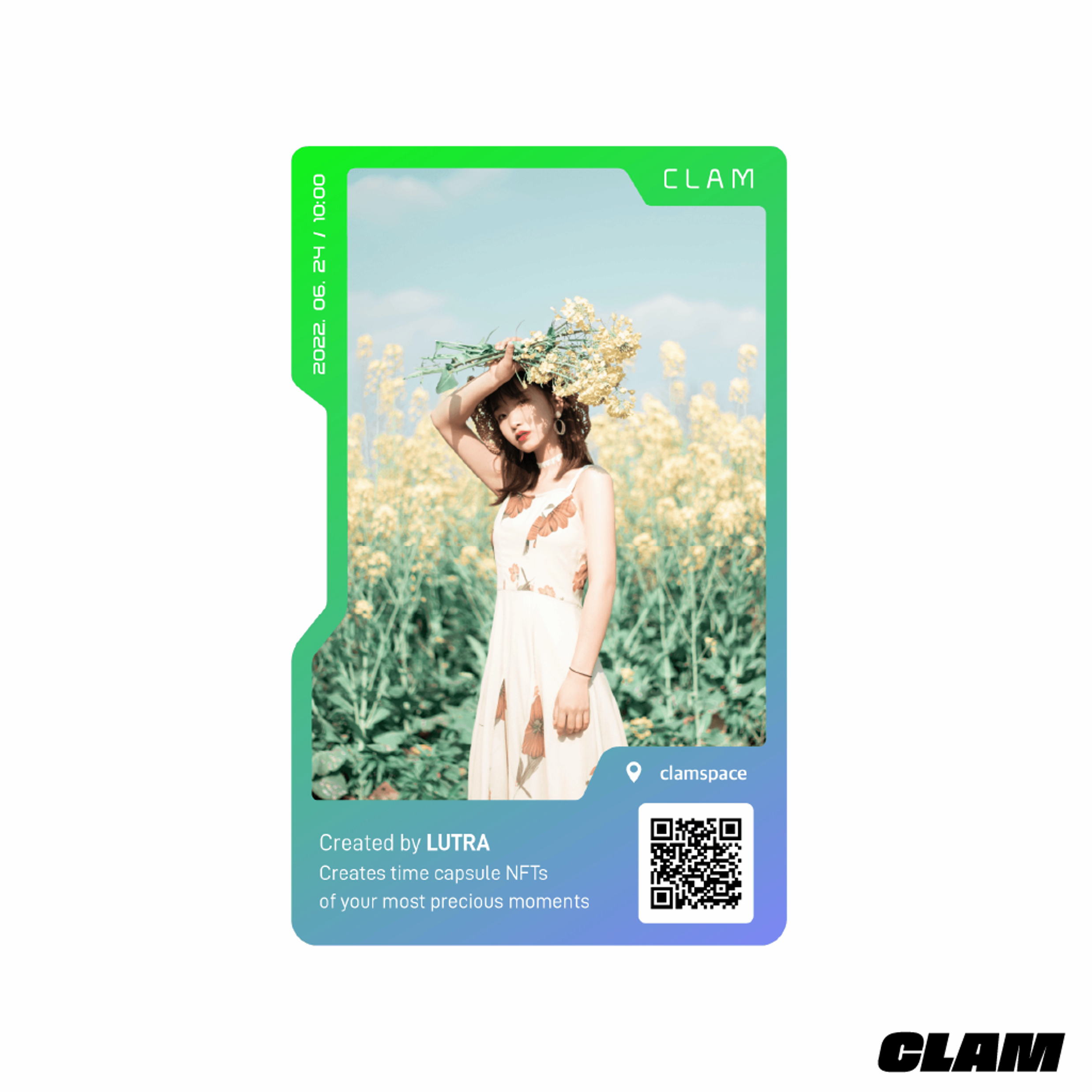 Clam NFT cards for Brands and Marketers