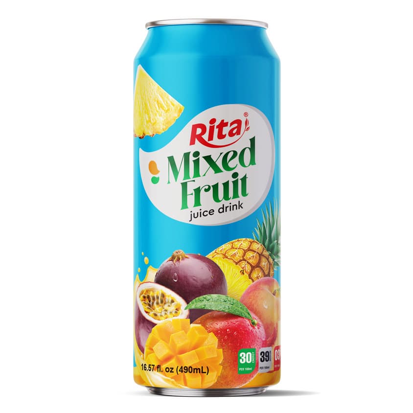 Wholesale Mixed Fruit Juice 490ml Can