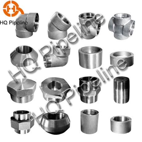 Forged steel pipe fittings
