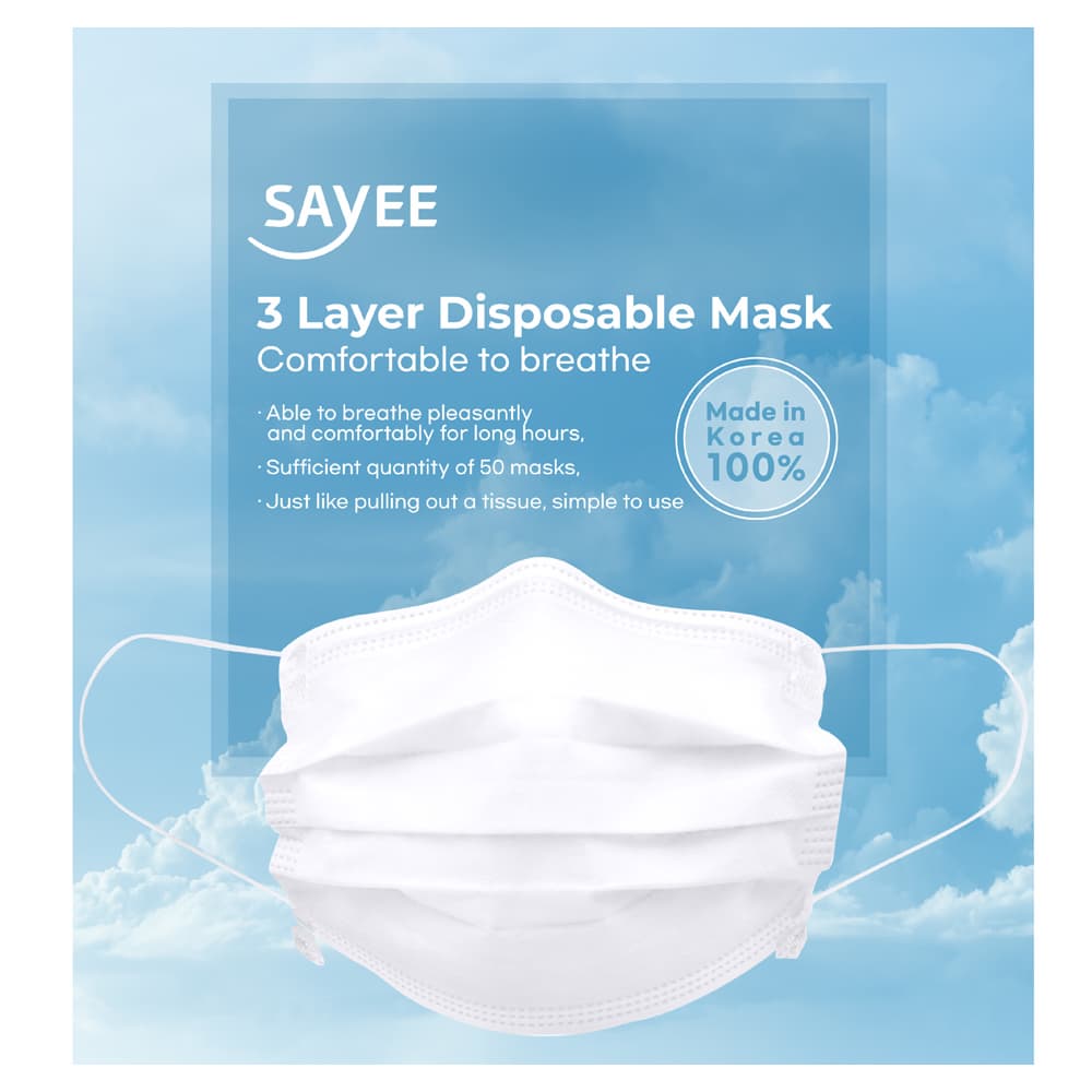 SAYEE 3 layer disposable mask