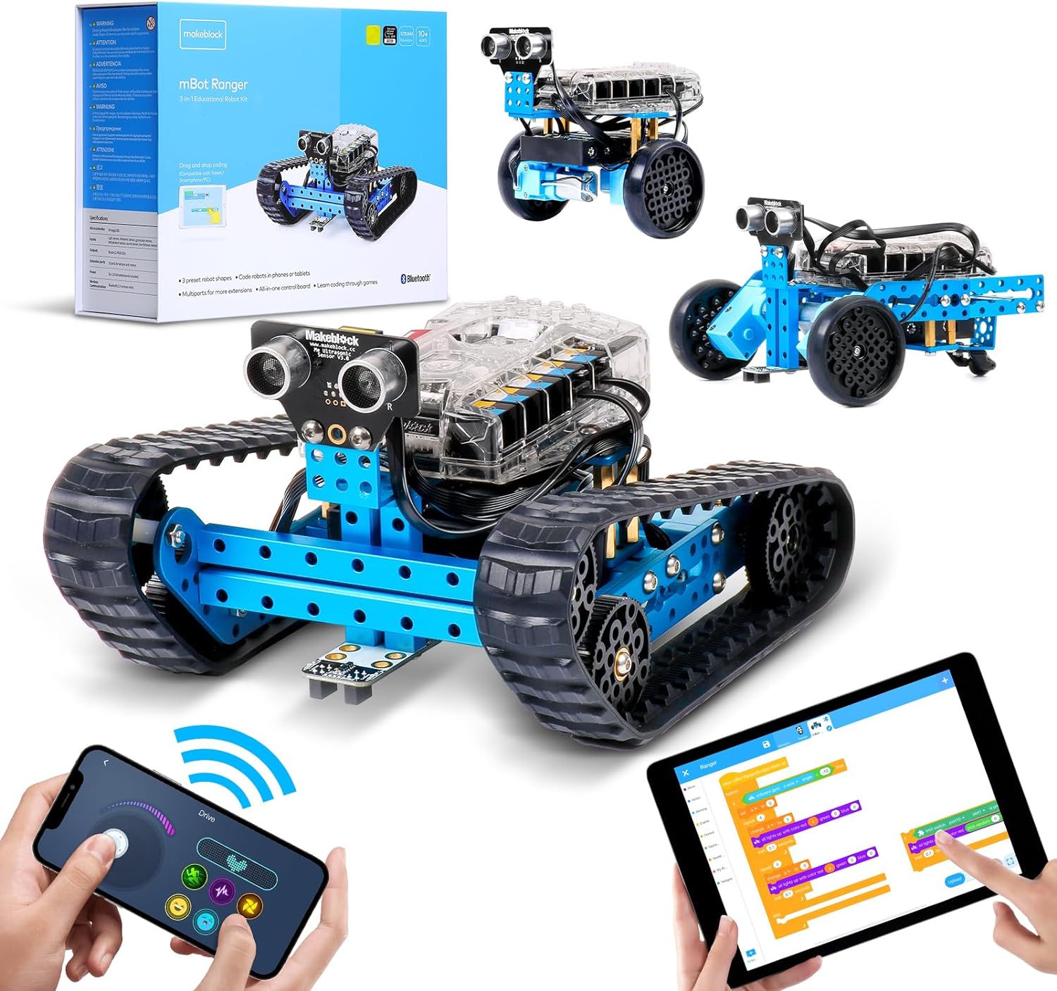 Makeblock mBot Ranger 3 in 1 Robot Kit_ Robotics Coding Kit for Kids to Learn Scratch _ Arduino Pro