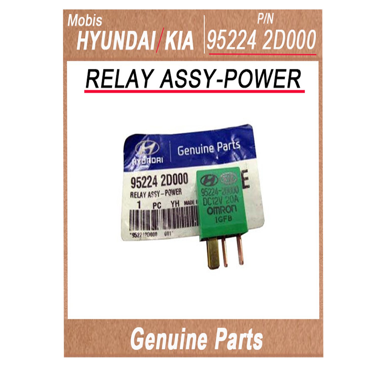 952242D000 _ RELAY ASSY_POWER _ Genuine Korean Automotive Spare Parts _ Hyundai Kia _Mobis_