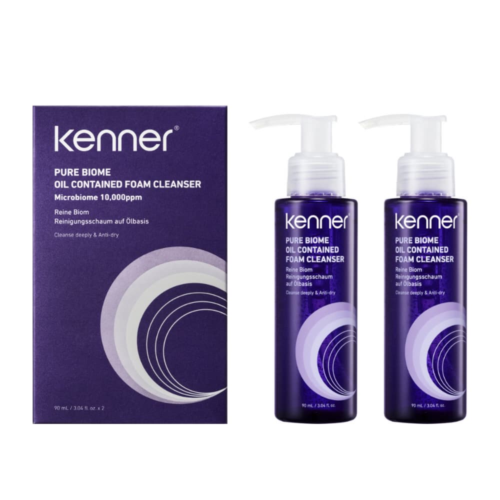 kenner pure biome oil contained foam cleanser