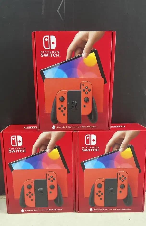 Brand New Nintendo Switch 64GB Internal Storage _ OLED Model Mario Red Limited Edition