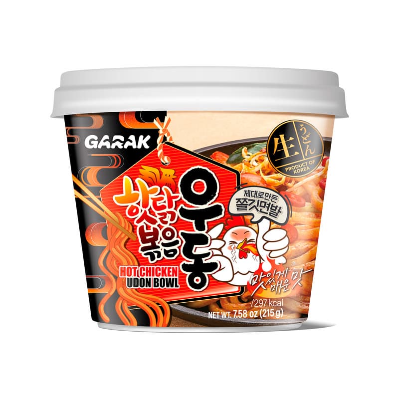 GARAK Hot Chicken Flavor Udon Bowl 215g