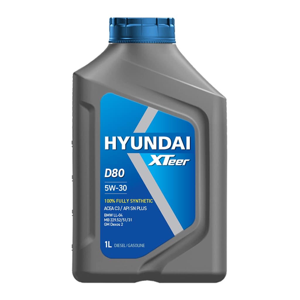 Hyundai XTeer D80 C3 5W_30 Fully Synthetic Engine Oil Low SAPS for Gasoline _ Diesel Vehicles