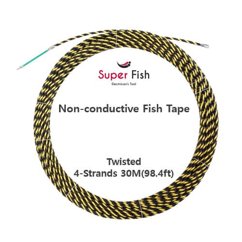 Twisted 4_strands fish tape 30M_98_4ft_ from Korea_