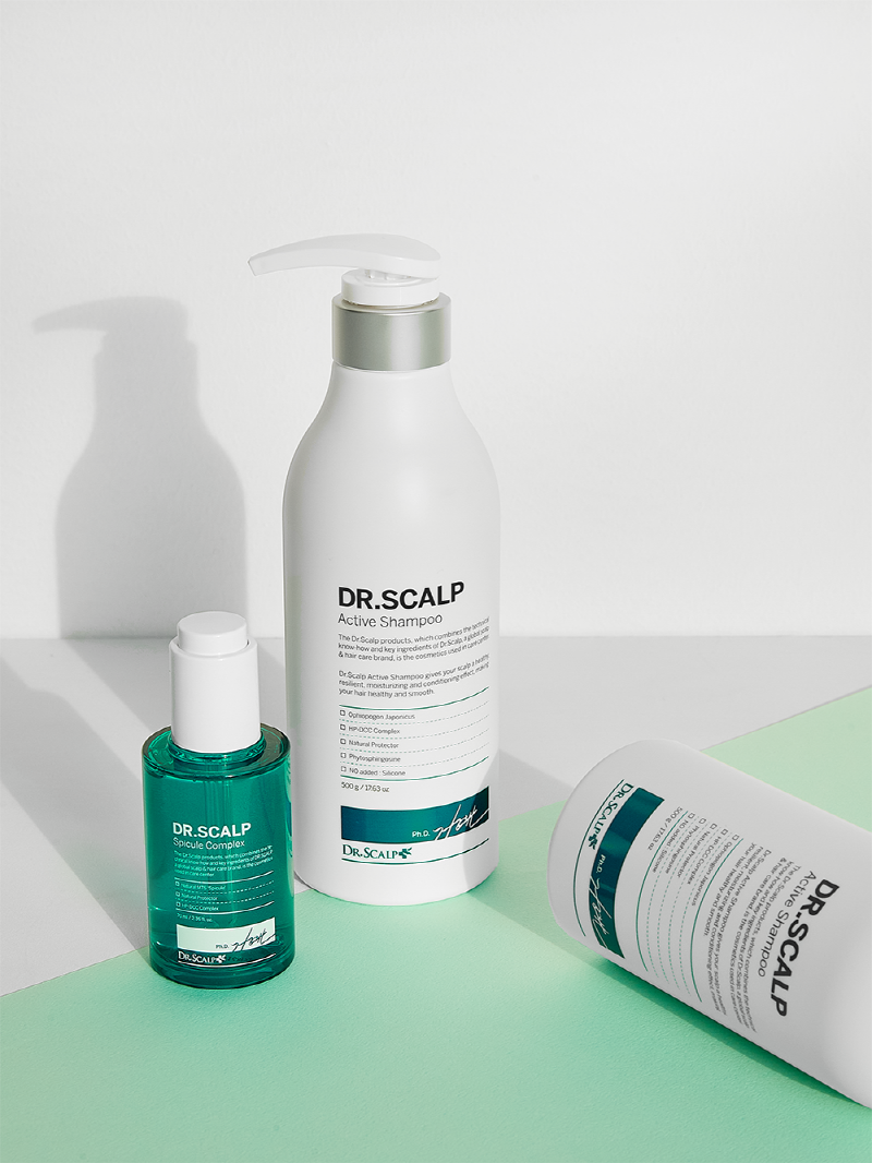 DR_SCALP ACTIVE Shampoo and Spicule Tonic for Scalp and Anti_Hair Loss Treatment