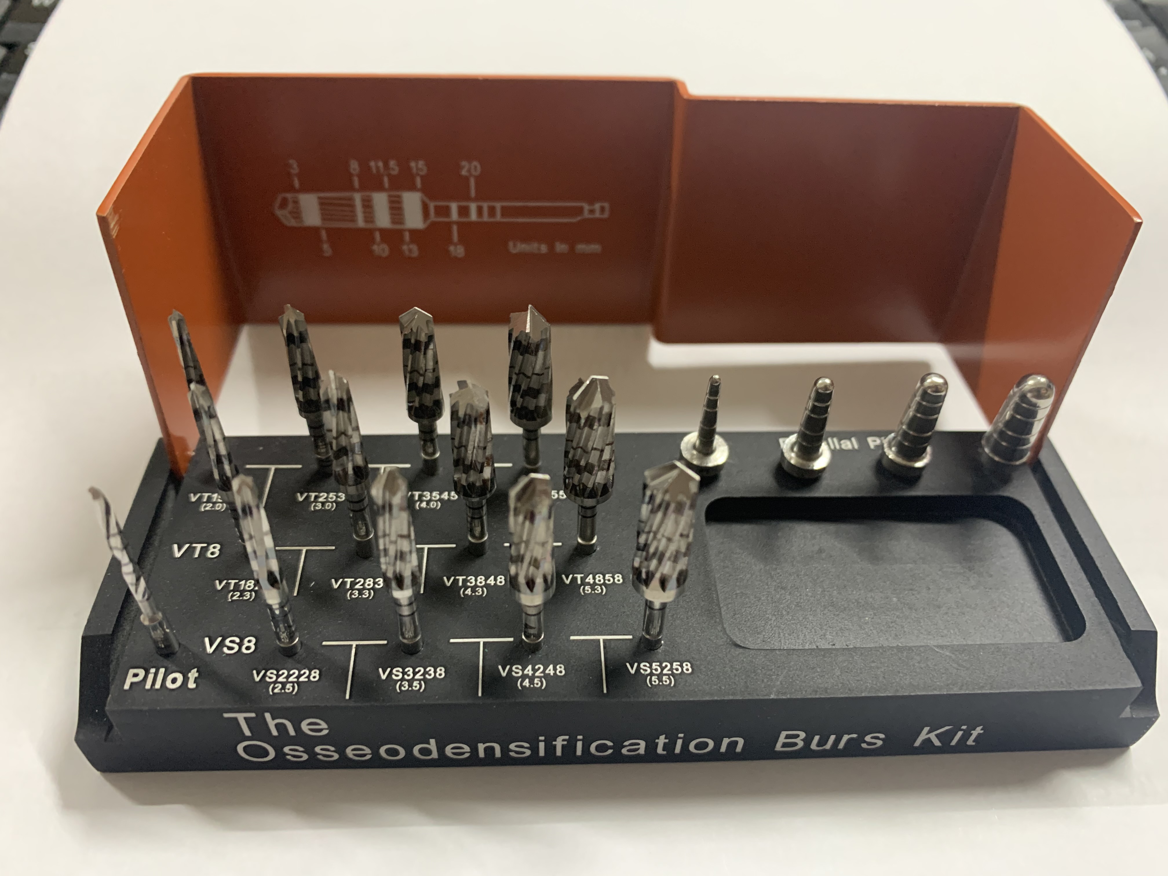 Dental implant drill burs kit