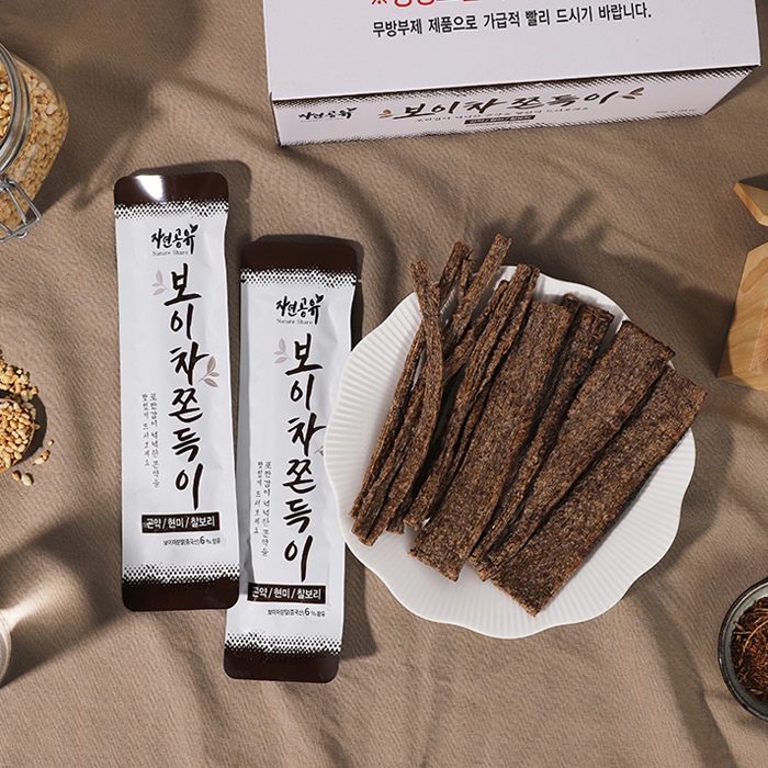 Nature Share Konjac JJondki _Korean snack_  Pu_er Tea