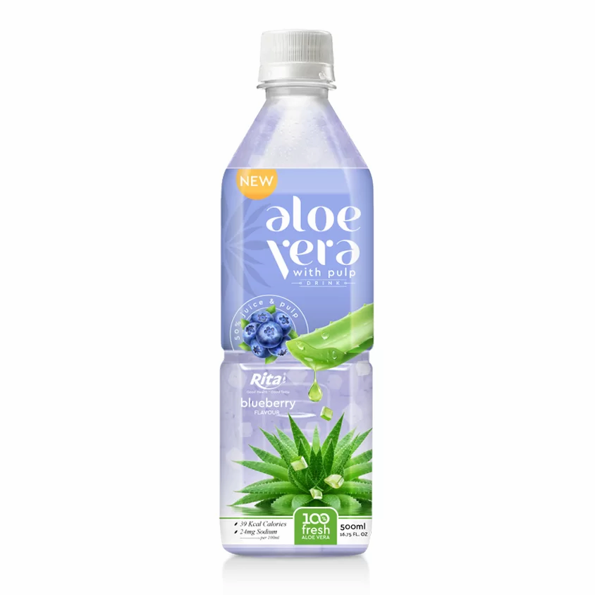 Aloe Vera Pulp Juice With Blueberry