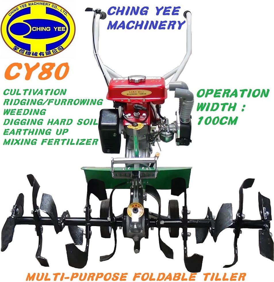 CY80 Power Tiller/Hand tractor/Cultivator (100 cm tillage width)