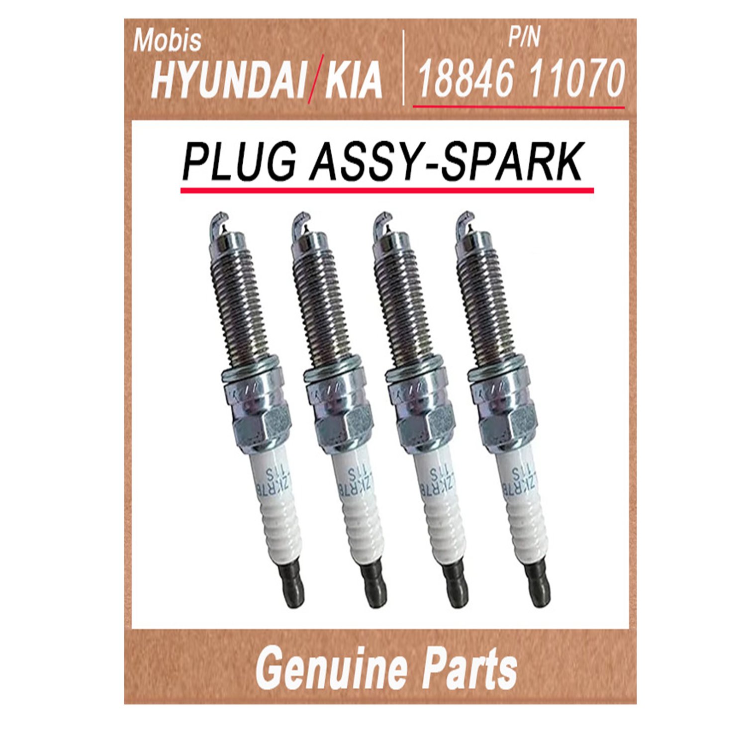 1884611070 _ PLUG ASSY_SPARK _ Genuine Korean Automotive Spare Parts _ Hyundai Kia _Mobis_