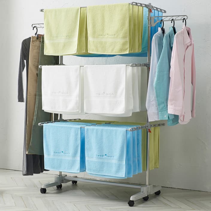 Hestia oversized laundry drying rack 6 steps