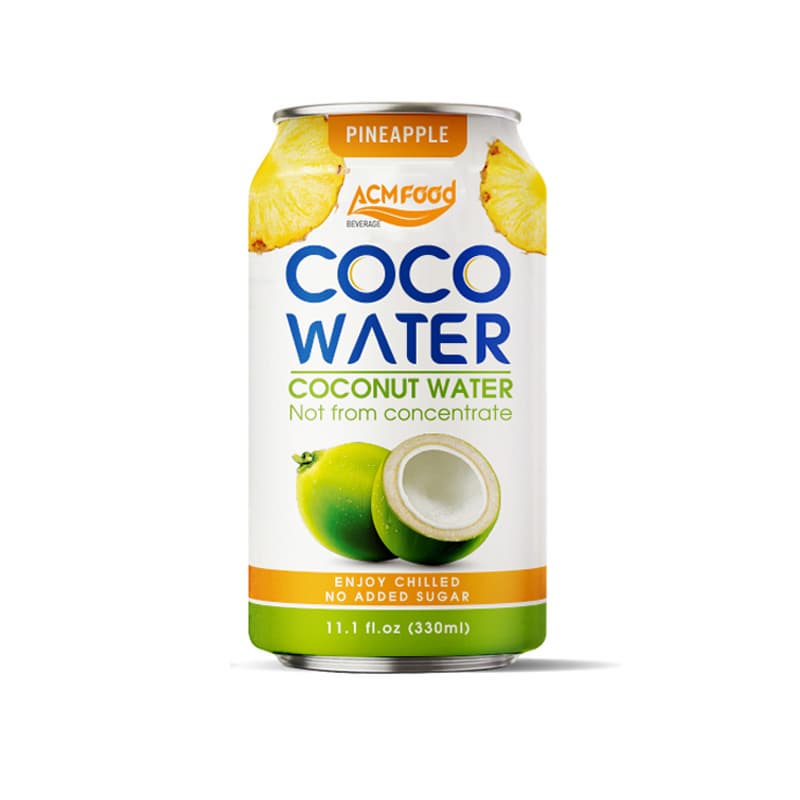 330ml ACM Pure Coconut Water With Pineapple Flavor from ACM Food Beveage