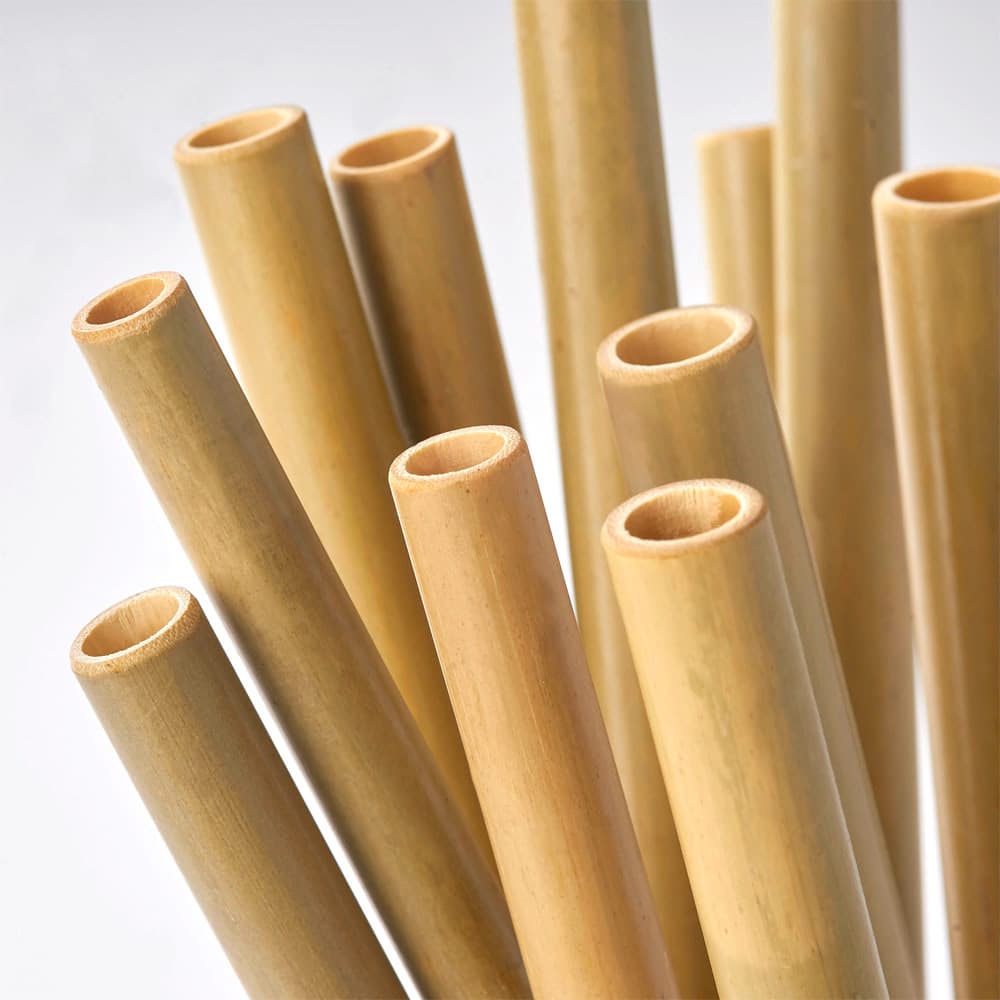 Biodegradable reusable bamboo drinking straws customize logo cheapest price from Vietnam