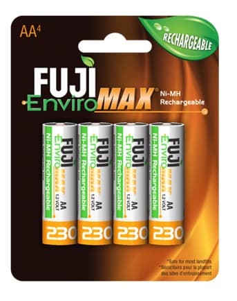 Fuji EnviroMAX Nickel Metal Hydride AA RECHARGEABLE Batterie