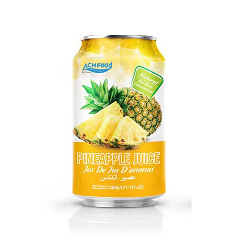 330ml ACM Fresh Pineapple Juice In Can NFC from ACM Food Beverage