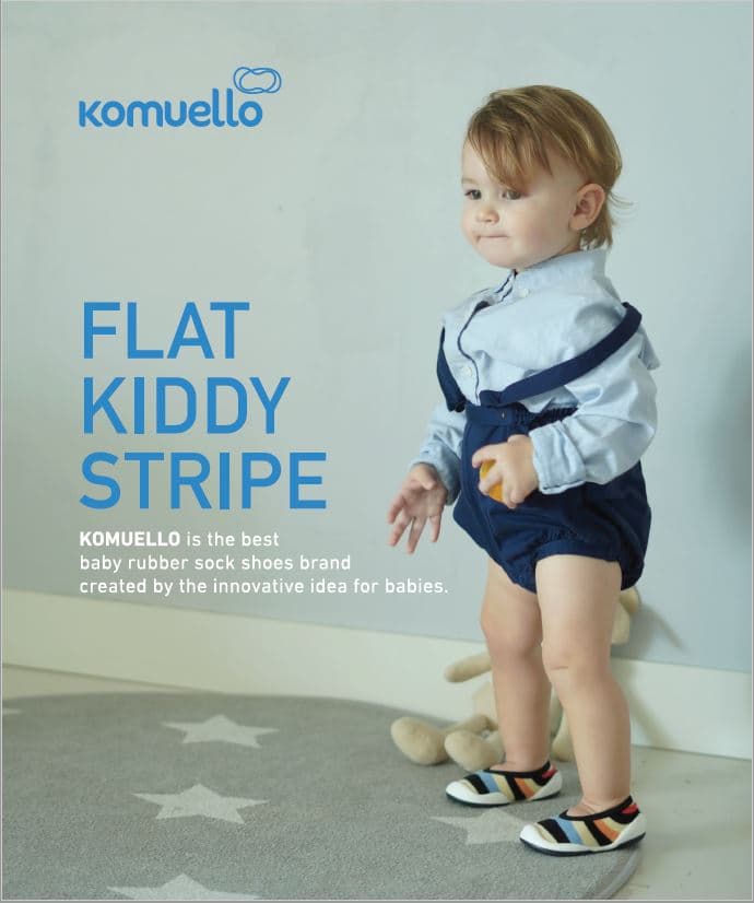 Baby socks shoes _Slipper__Flat kiddy stripe